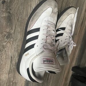 Adidas Samba White and Black Sneakers